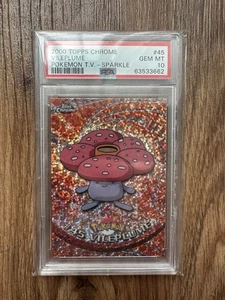 PSA 10 GEM MINT Vileplume Sparkle Chrome #45 Topps Chrome Series 1 Holo POP 18 - Picture 1 of 2