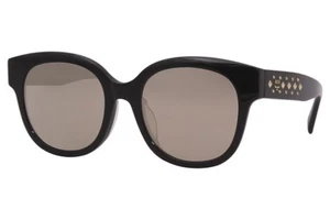 MCM MCM623SK 013 Sunglasses Women's Black-Gold/Ivory Mirror Lenses Round 54mm - Picture 1 of 5