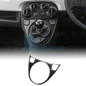 Carbon Fiber Gear Shift Panel Sticker For Fiat 500 08-15 Abarth 595 695 12-15 - Picture 1 of 8