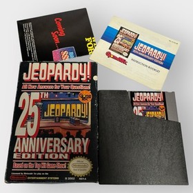 NES Nintendo Jeopardy 25th Anniversary Edition Video Game with Box & Manual!