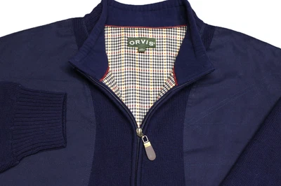 SUÉTER ORVIS RESISTENTE PESADO 100 % LANA MAL TIEMPO CREMALLERA COMPLETA--2XL--CALIDAD PERFECTA Foto 1 de 4