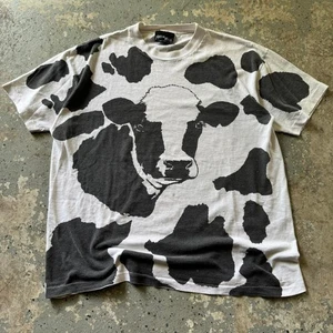 Vintage Marlin Tease Cow All-Over Print T-Shirt Men’s Large Graphic Tee - Picture 1 of 8