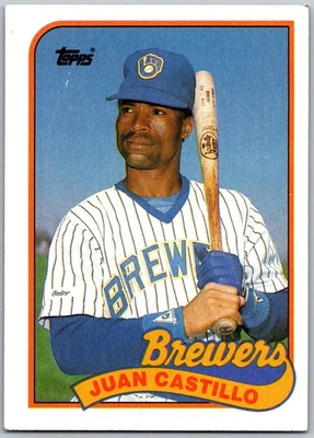 1989 Topps #538 Juan Castillo  Milwaukee Brewers - Image 1 of 2