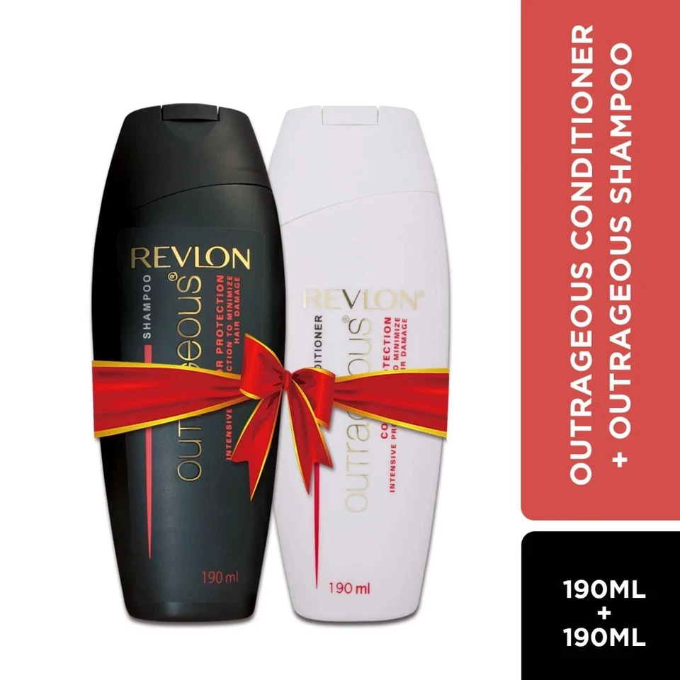 Revlon Outrageous Shampoo & Conditioner, 190ml + 190ml Combo FREE SHIPPING - Image 1 of 4