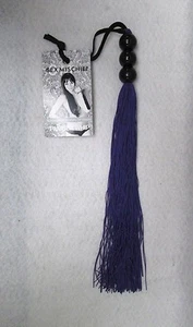 Sex & Mischief Rubber Whip 14" Purple Role Play Dominant Submissive Sexy Costume - Picture 1 of 1