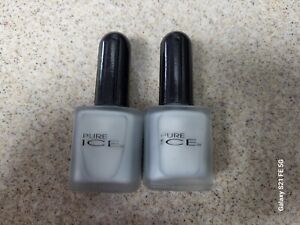 2 Pure Ice Nail Polish ~ 610 Frosted Ice Chrome ~ Beautiful ~ New Without Boxes.