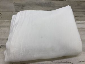 Frette Cotton King Blanket Bedspread Coverlet Blanket 102x106" White New Defects
