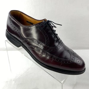 Allen Edmonds Chester Wingtip Brogue 8,5 D 17844 Cordovan Borgogna 1S5 - Foto 1 di 24