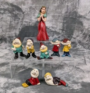 Juego completo vintage de hierro fundido Blancanieves y los siete enanitos años 30 Disney - Imagen 1 de 24