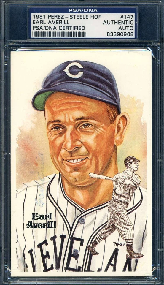 Earl Averill PSA DNA Signed Perez Steele Autograph - Image 1 of 1