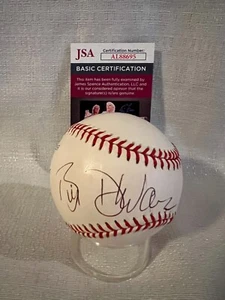 William Bill Devane firmato Gene Budig autografato Rawlings baseball NODI JSA - Foto 1 di 7