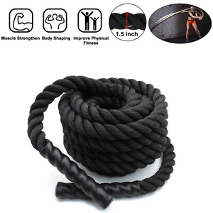 1.5"/30ft Exercise Training Battle Rope Strength Cardio Workout Fitness Exercise - Picture 1 of 9