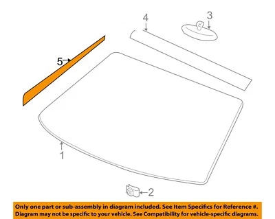 CHRYSLER OEM 05-08 Crossfire Parabrisas Revelar Molduras Laterales 1BY06P41AA Foto 1 de 2