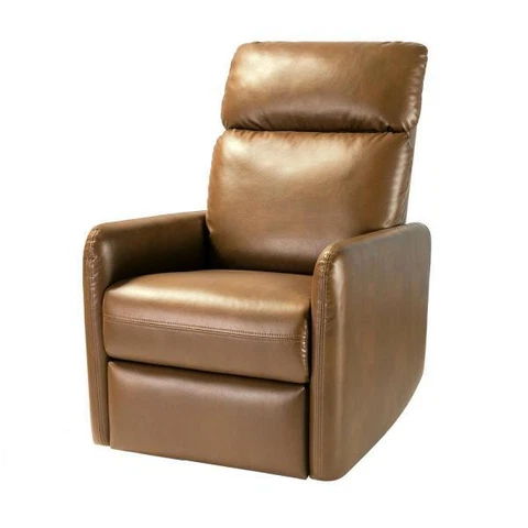 Karat Home Louise Faux Leather Swivel Recliner - Camel  MSRP $499.00 Cover