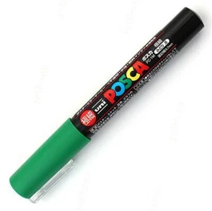 Uni Posca PC1M.6 Water-Based Paint Marker, Extra Fine Point, Green - Picture 1 of 1