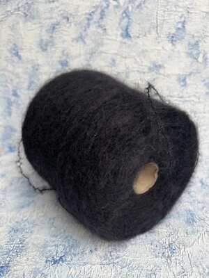 81/17/2 % hilo de mohair/poliamida/elastano para niños color negro, por 100 g/3,52 oz Foto 1 de 4