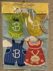 Evergreen Sackleinen Baby bestickte Wäscheleine Garten Haus Flagge 12” x 18” Neu aus altem Lagerbestand - Bild 1 von 2