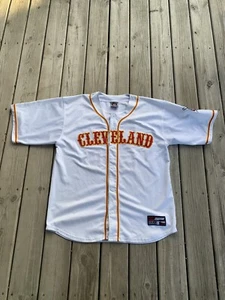 Camiseta blanca deportiva Cleveland Baseball City Series #23 1985 talla 2XL 212 NYC - Imagen 1 de 6