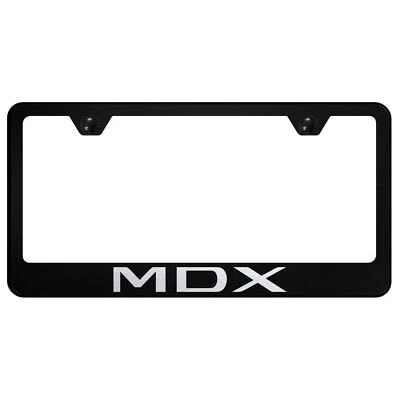 Marco de matrícula de acero inoxidable con logotipo grabado láser Acura MDX Foto 1 de 3