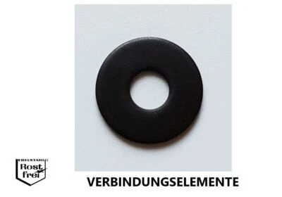 Schwarze Unterlegscheiben EDELSTAHL A2 SCHWARZ DIN 433 / DIN 125 / DIN 9021 - Bild 1 von 3