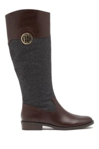 Tommy Hilfiger Twidele Boot Grey-Espresso US 7.5M - Picture 1 of 6