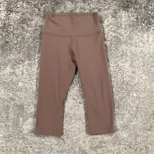 Lululemon Pants Womens 6 Wunder Under Hi Rise 1/2 Tight Cherry Taupe 17" Yoga - Picture 1 of 15