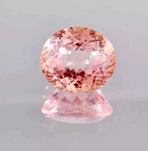 Piedra preciosa suelta de corte ovalado zafiro padparadscha melocotón natural de Ceilán de 5 quilates - Imagen 1 de 5