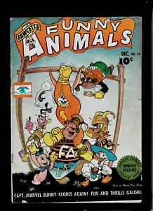 FAWCETT'S FUNNY ANIMAL #33 1945 FAWCETT GOLDEN AGE HOPPY CAPTAIN MARVEL BUNNY - Foto 1 di 2