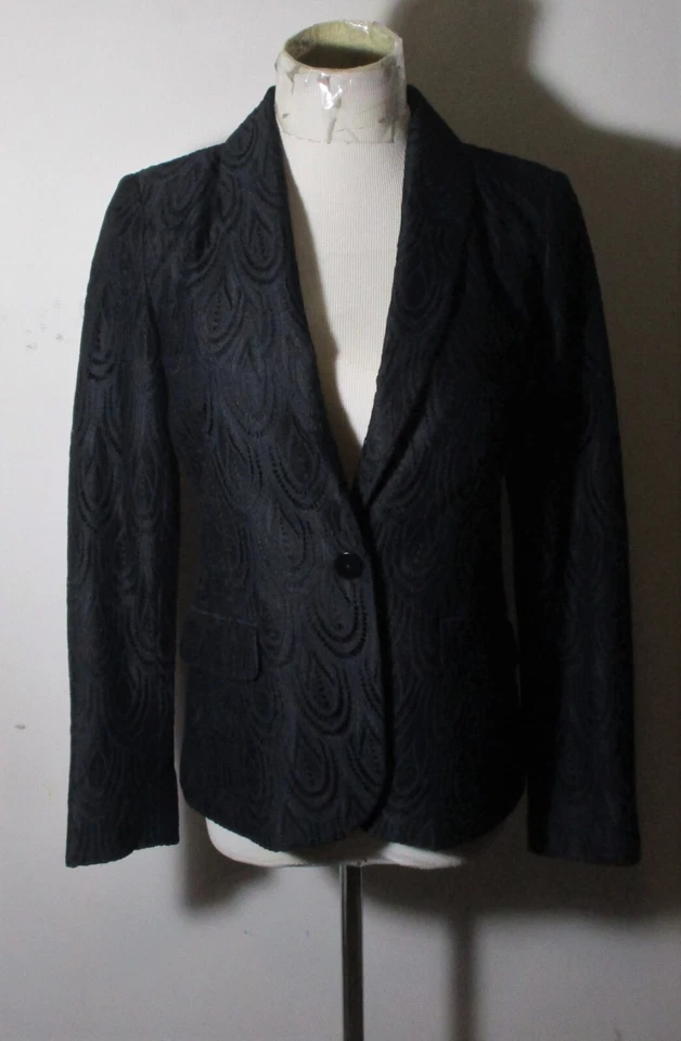 Chaqueta LILLY PULITZER Azul Nylon Pluma Encaje Botón Para Mujer Talla 4 Foto 1 de 4