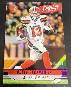 Odell Beckham Jr. 2019 Panini Prestige 110 Xtra Points Purple #d/100 - Browns