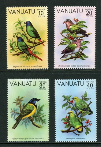 Vanuatu Scott #300-303 MNH Birds FAUNA CV$5+ 384768 Cover