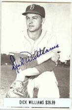 Dick Williams Signed Vintage Postcard Auto Autograph A