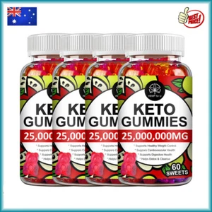 1/2/4x60 Keto Gummies Advanced Ketone Weight Loss Fat Burner Dietary Supplement - Picture 1 of 14