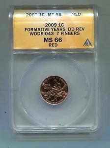 2009P- Formative Years WDDR-043-MS 66 Red-ANAC's Attributed-7 Fingers!! Lot G - Picture 1 of 1