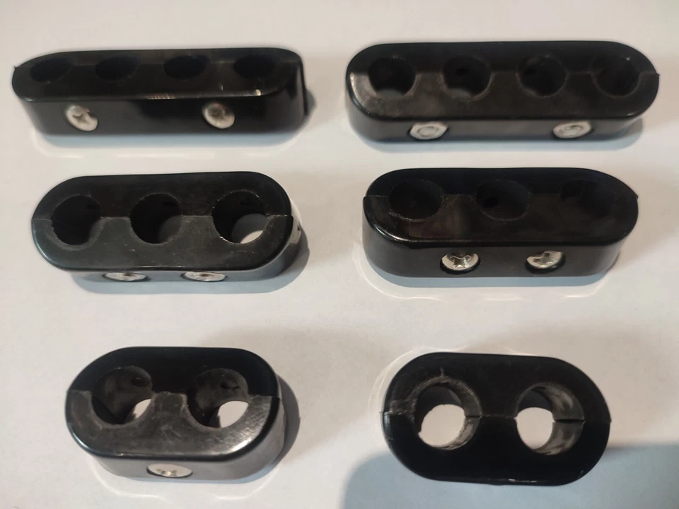 10mm  2, 3, 4 Hole Seperator clamp x 6 - Image 1 of 1