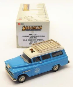 Brooklin Models 1/43 Model Van BRK134X - 1955 Chevrolet Suburban Carryall Pan Am - Picture 1 of 5