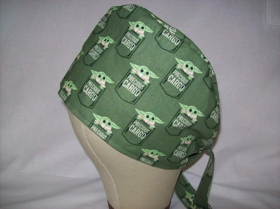 Men/Women Surgical Scrub Cap Lined SW 100% Cotton - Image 1 of 3