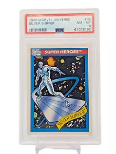 1990 MARVEL UNIVERSE #32 SILVER SURFER PSA 8 NM - MT - Picture 1 of 2