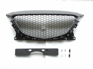 2014~2015~2016 Mazda 3 Honeycomb Grille For Mazdaspeed Style Matte Black - Picture 1 of 4