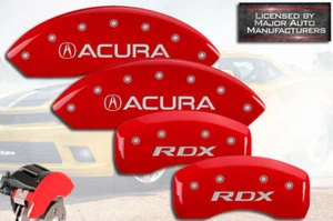 2019-2023 "Acura RDX" Front + Rear Red MGP Brake Disc Caliper Covers 4pc Set - Picture 1 of 10