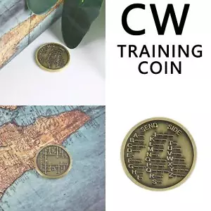 Nowy klucz CW trening moneta kod Morse'a trening moneta nowicjusz amator radioom3z - Zdjęcie 1 z 7