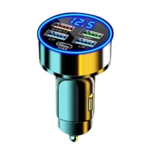 Car Charger RDRKR 5 Port Cigarette Lighter USB Adapter LED Voltage Monitor 4U... - Picture 1 of 8