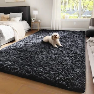 Anti Slip Shaggy Rugs Fluffy Floor Carpets Mat for Bedroom Non Slip Indoor Mats - Picture 1 of 50