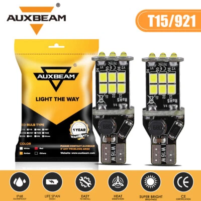 AUXBEAM 921 LED Bombilla Retroceso 6000K para Nissan Frontier Altima Titan Foto 1 de 4
