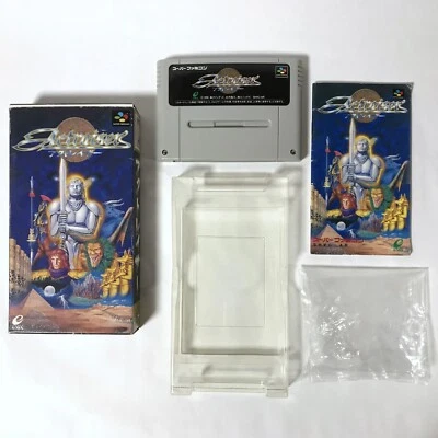 ActRaiser w/box Super Famicom SFC SNES NTSC-J Japan Enix Action Simulation - Image 1 of 4