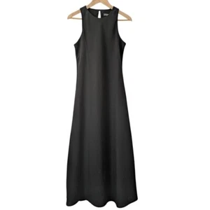 J. Crew Long A-Line Dress Drapey Crepe Size 0 Black Maxi NWT CG350 - Picture 1 of 6