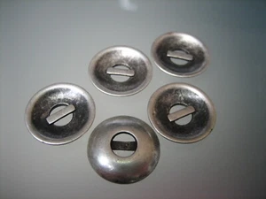 5x Metallknöpfe - 2in1 - Altsilber - 18mm - Trachtenknöpfe, Larp - Bild 1 von 3