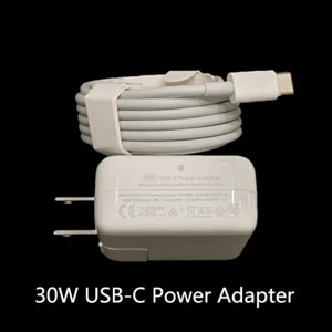 OEM 30W USB-C TypeC Power Adapter Charger for MacBook Air iPhone 11 12 Pro +Cord - Picture 1 of 4