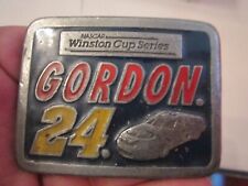 VINTAGE JEFF GORDON WINSTON CUP BELT BUCKLE - LIMITED EDITION HEAVY GW-18