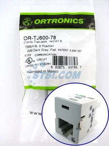 Ortronics OR-TJ600-78 Clarity TracJack Cat6 Jack, Grigio Scuro ~STSI - Foto 1 di 3